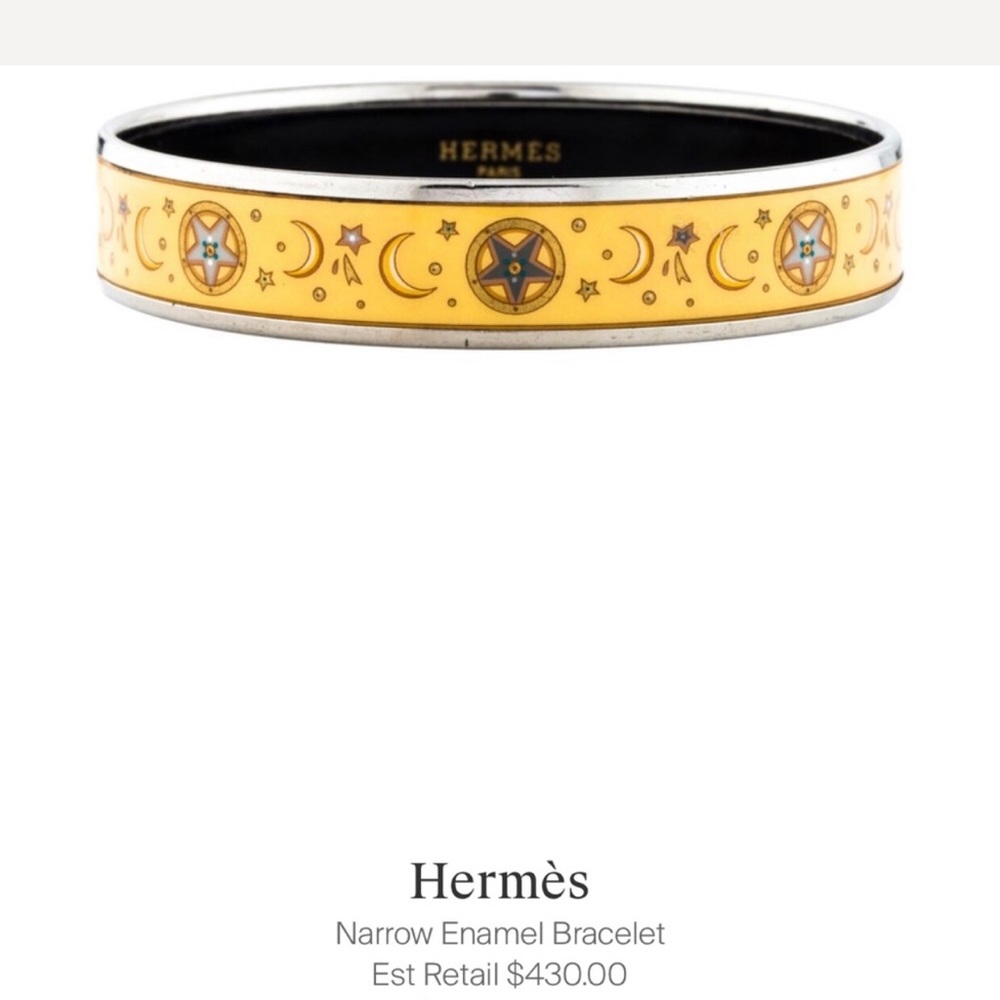 Hermes Narrow Enamel Bracelet